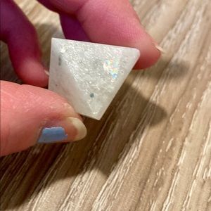 Triangle shaped healing crystal